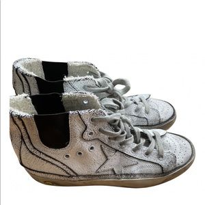 Golden goose leather trainer size 38 but run bigger fits more like a 38,5